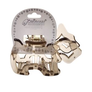 Princess Accessories Scottie Dog Clear Lobster Claw  Hair Clip, NWT